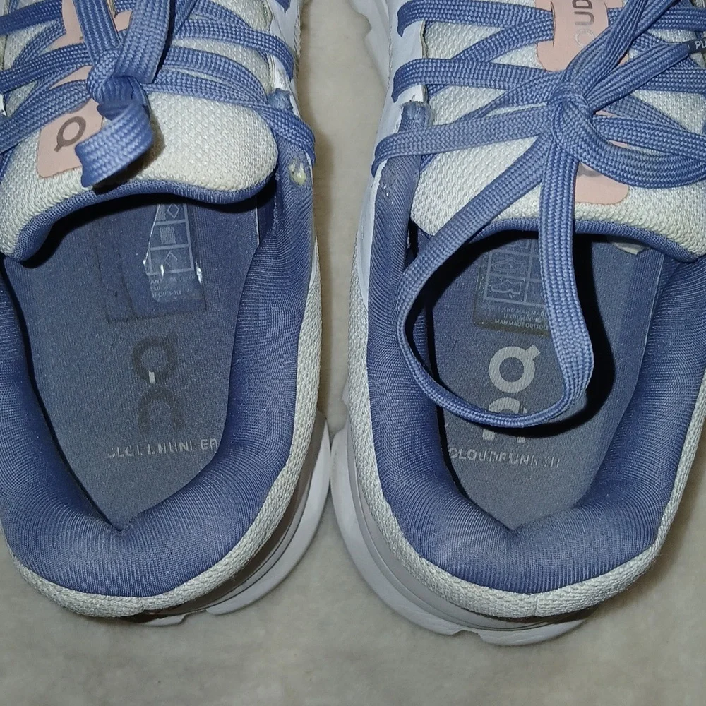On Cloudrunner Undyed White/Flame Running Training Shoes Size 8.5 Womans - Picture 7 of 9